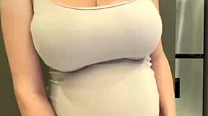 stepmom's milky tits suck dick while flashing swollen pussy 🤤💦