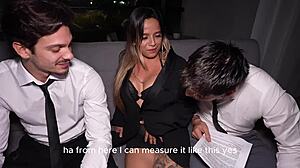 Le Iane And Annie Marin Double Vaginal Penetration Interview Casting Ep 10