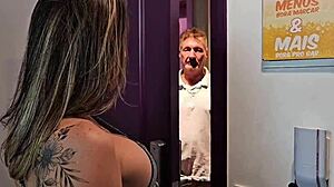 Uncle fucks stepdaughter's tight ass with monster cock