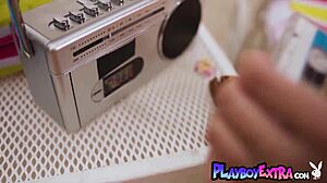 petite brunette katie kush strips outdoors teasing her body softly