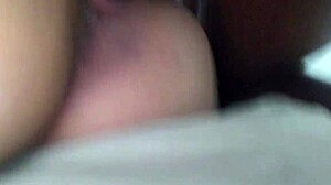 Wife's tight pussy blacked creampied rough by friend while husband watches cuckold