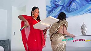 Latina Desi Stepmoms Swap for Wild Gangbang Frenzy!