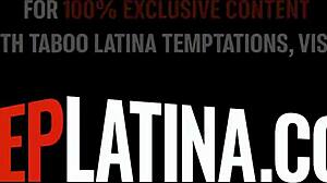 Hey big tits latina teen, stepdad rails your pussy in threesome!
