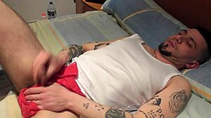 Wife Catches Hubby Masturbating in Panties Then Deepthroats Him