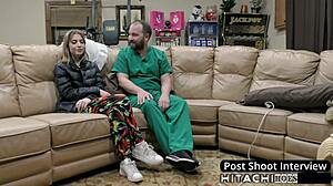 doctor tampa forces daisy bean's hitachi orgasm in latex gloves!