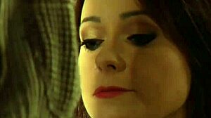 horny madame spanks and fingers bent over lesbian slave