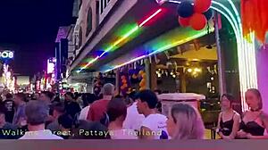 pattaya halloween street dances turn sexy with private thai gogo teases