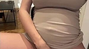 stepmom's milky tits suck dick while flashing swollen pussy 🤤💦