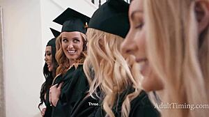 five phd milf pussies gangbang one homeschooled dick with adira allure and bunny madison