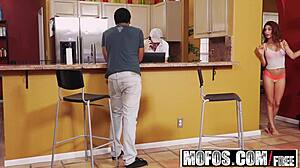 Cheating Latina Michelle Taylor's wild FFM sex tape threesome