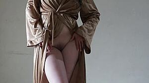 my big ass in satin robe begs for fingering