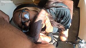 100 kisses with my big black cock nerd glasses... mmm so wet kisses!! 😘🍫🔥