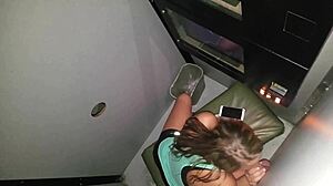 gf slurps monster loads at public gloryhole watch