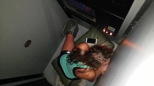 gf slurps monster loads at public gloryhole watch