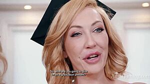 five phd milf pussies gangbang one homeschooled dick with adira allure and bunny madison