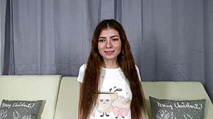 skinny 18yo luna's hairy ass stretched by monster cock before facial cumshot