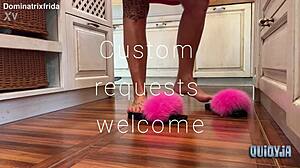 Furry Slippers To Bare Kitchen Feet