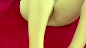 I traveled left girlfriend alone hidden camera catches redhead brazilian solo bedroom antics