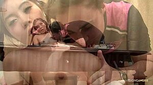 Teacher fucks pigtails asian teen pussy hard