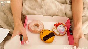 Innocent-Looking Stephanie Moon Gropes Petite Tits and Tight Pussy Solo