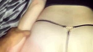 blonde milf's asshole squirts on black cock at her house