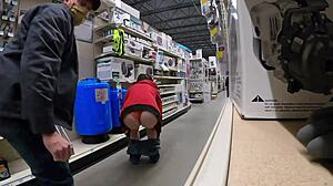 Amateur milf flashes huge ass publicly on beach skirts.