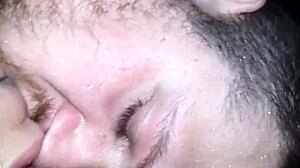 Wife Sucks Dildo While Hubby Double Penetrates Her Pussy in Homemade Love