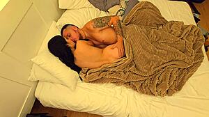 Petite Colombian Girlfriend Rides Big Cock in Passionate Morning Sex