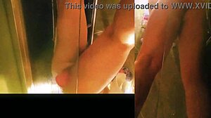 shower dildo play feels so good on my trans cock