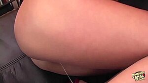Brunette Strips And Fucks Herself With Anal Toys Before Threesome Doggy Pound Begins!