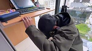 called the repairman for internet... ended up riding his cock hard 😏🔧💦