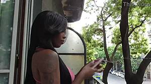 Ebony French beauty humiliating you with jerk off instructions, don't you love it?