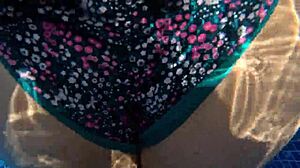 i find huge ass stranger masturbating poolside... swap her dildo for my real cock now!