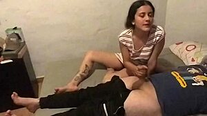 perfect body colombian teen rides stepdads cock creampie fills her tight ass homemade pov