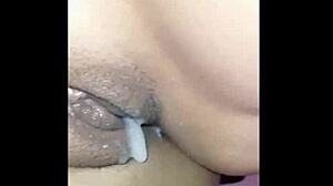 Just the tip turns into creampie cash fuck with schoolgirl