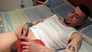 Wife Catches Hubby Masturbating in Panties Then Deepthroats Him