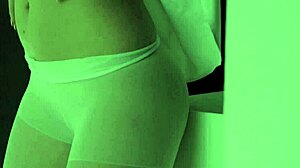 Blonde babe toys pussy wildly!