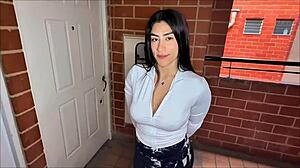 street photoshoot turns into hardcore pounding fuck