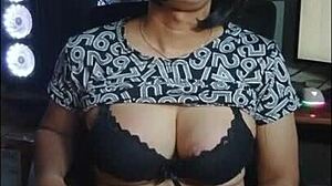 mitha shemale strokes cock solo in office 😏