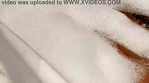 Tanned Turkish stepsis bathroom tease post vacation