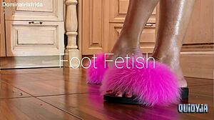 Furry Slippers To Bare Kitchen Feet