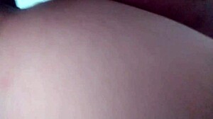 Wife's tight pussy blacked creampied rough by friend while husband watches cuckold
