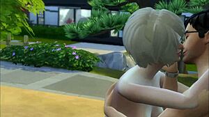 hey sims 4 voyeur catches em gettin freaky in the tub
