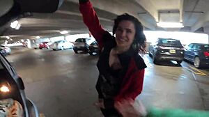 Amateur milf flashes huge ass publicly on beach skirts.