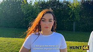 hunt4k old guy picks up cheating czech babe for outdoor titty fuck