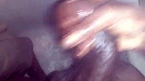 bbc monster cock jerked hard in steamy shower session