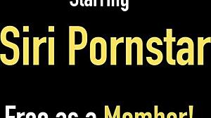 Siris fantastic big tits milf teases pussy lips in lingerie solo