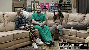 doctor tampa forces daisy bean's hitachi orgasm in latex gloves!