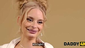 daddy4k naomi love flashes big naturals shaved pussy for boss job!