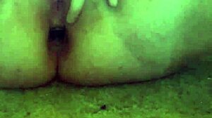 Fat BBW Inserts Anal Plug and G-Spot Vibrator to Squirt Cum